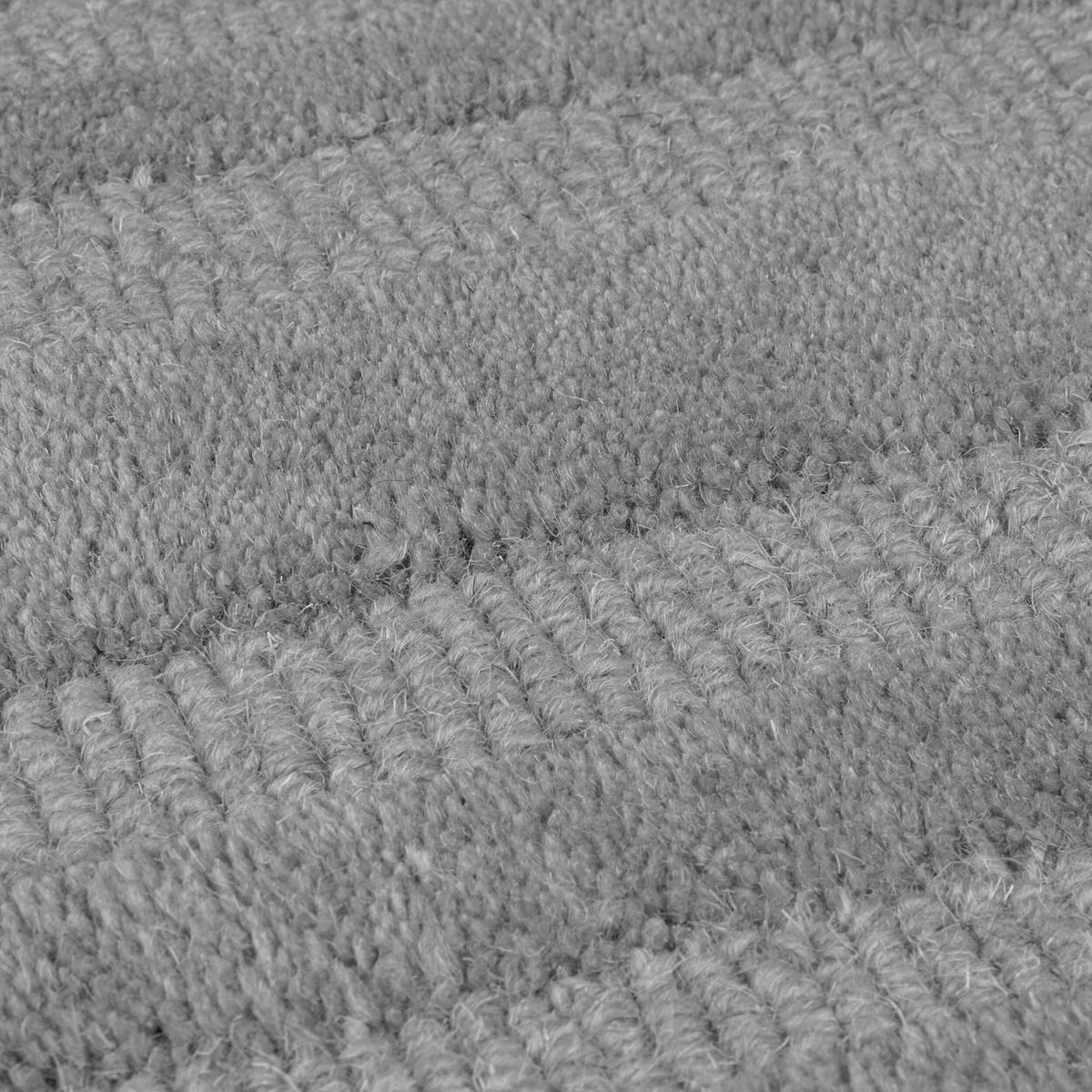 WOLLTEPPICH Zen Shaped Geometrisch, Wohnzimmer Grau Rechteckig 160x230 - Grau, Textil (160/230cm) - KADIMA DESIGN