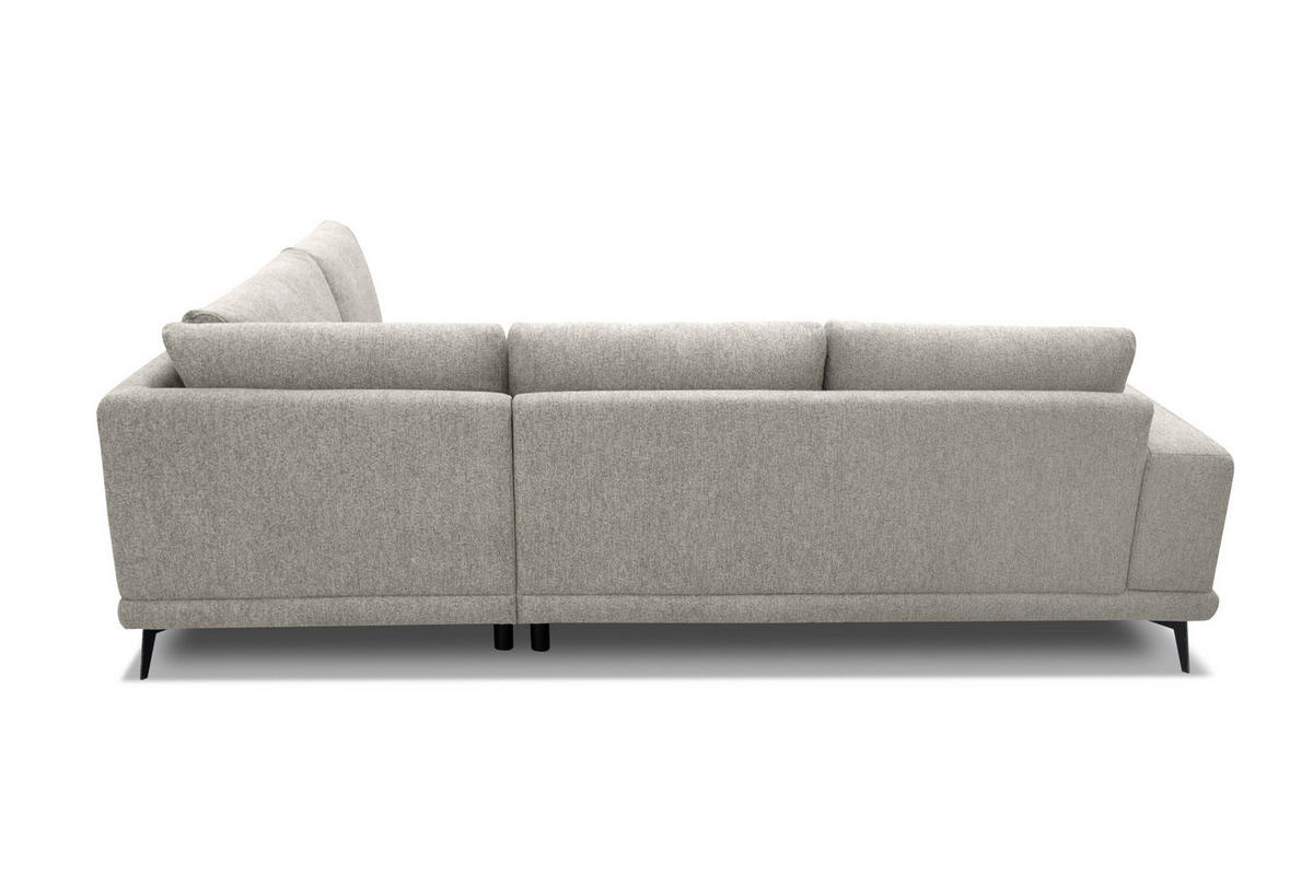 ECKSOFA MEDIOLANE 5-Sitzer, hellgrau - Hellgrau, Holzwerkstoff/Textil (282/219cm) - Courtois Laville