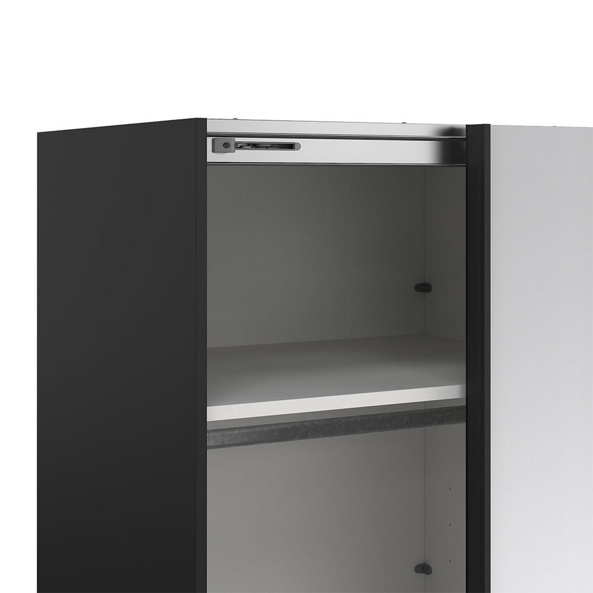 SCHIEBETÜRENSCHRANK, Como, Schwarz, Holzwerkstoff, 244 x 67 x 221 cm - Schwarz, Holzwerkstoff (244/221/67cm) - ebuy24