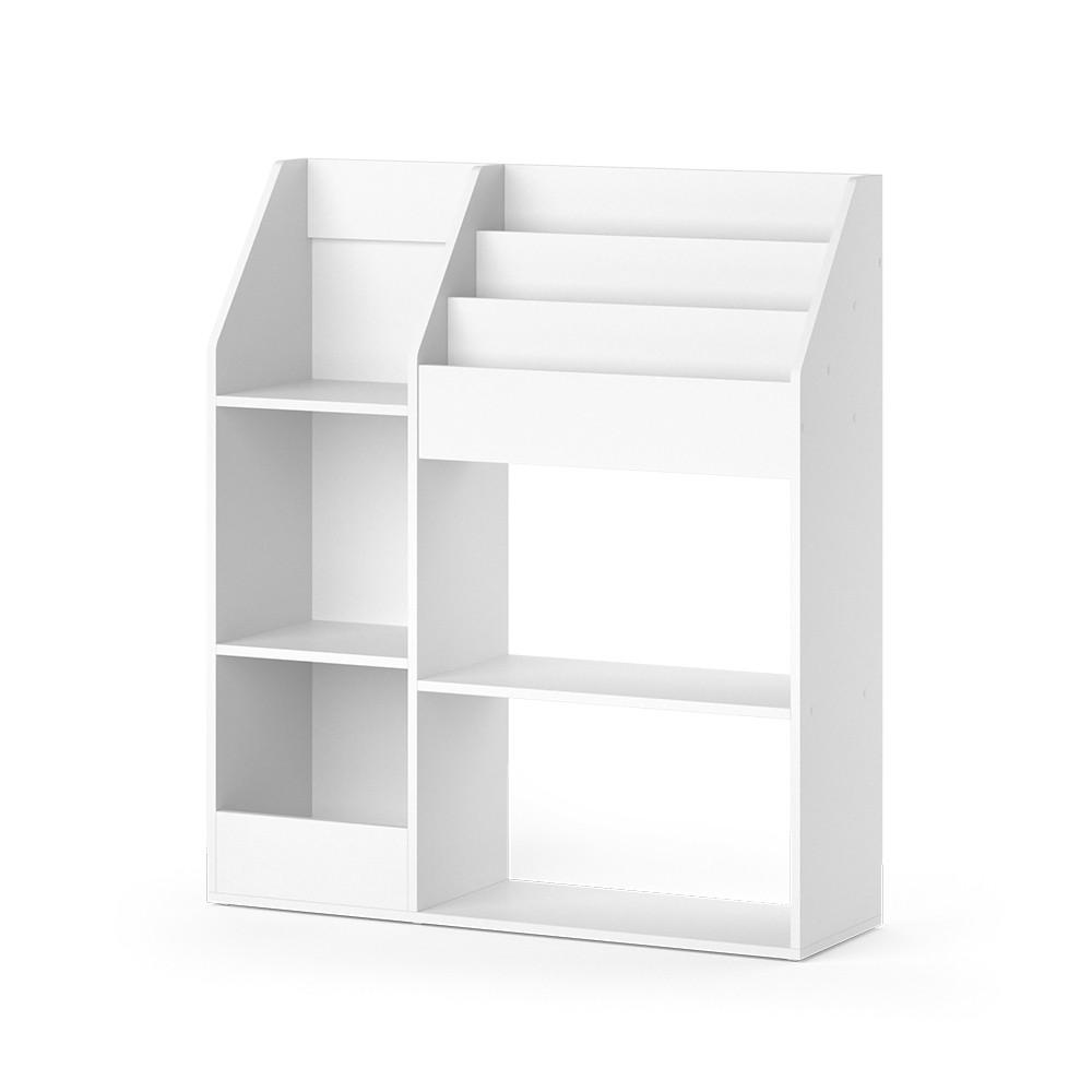 KINDERREGAL Luigi Weiß 100.4 x 114.2 cm ohne Faltboxen - Weiß, Holzwerkstoff (100.4/114.2/30.9cm) - Vicco