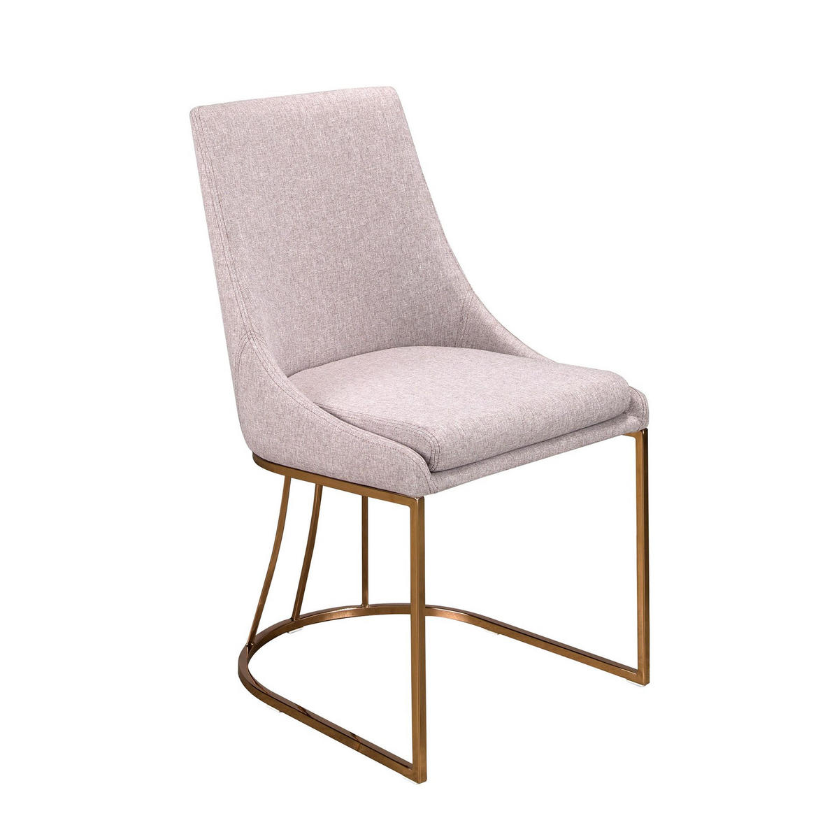 STUHL Stuhl aus grauem Stoff 50/59/86 cm - Grau, Textil/Metall (50/86/59cm) - ANGEL CERDA