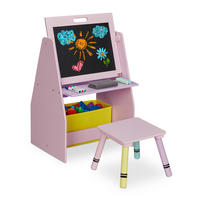 KINDERREGAL - Rosa, Holz/Holzwerkstoff (52/84/45cm) - Relaxdays