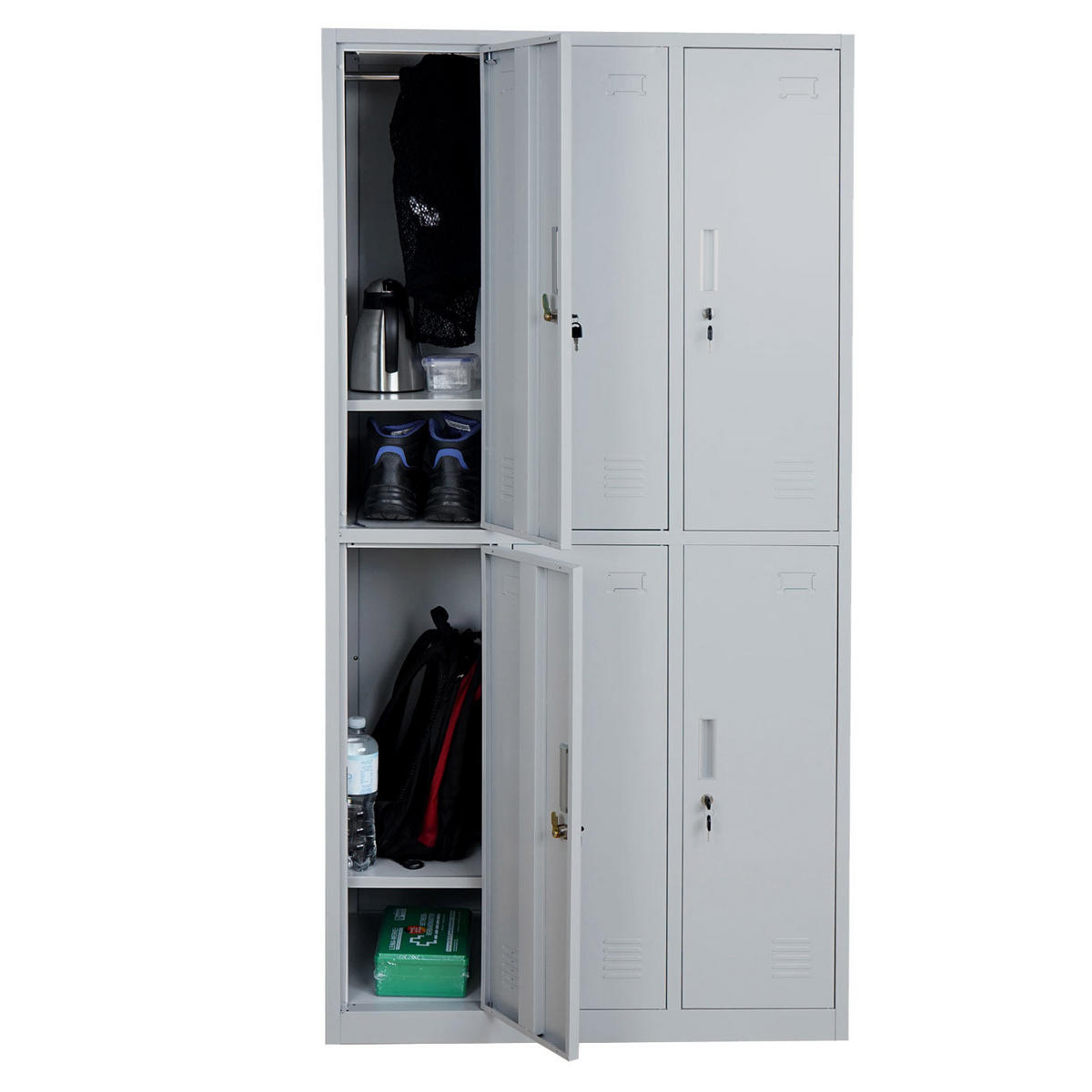 SCHLIESSFACH Grau - Grau, Metall (90/180/50cm) - MCW