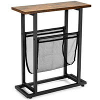 BEISTELLTISCH 55cm Schwarz - Schwarz, Metall (48/18/55cm) - COSTWAY