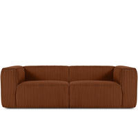 3-SITZER-SOFA FEROX Modern, Cord-Stoff, rot - Rot, Textil (246/73/96cm) - KONSIMO®