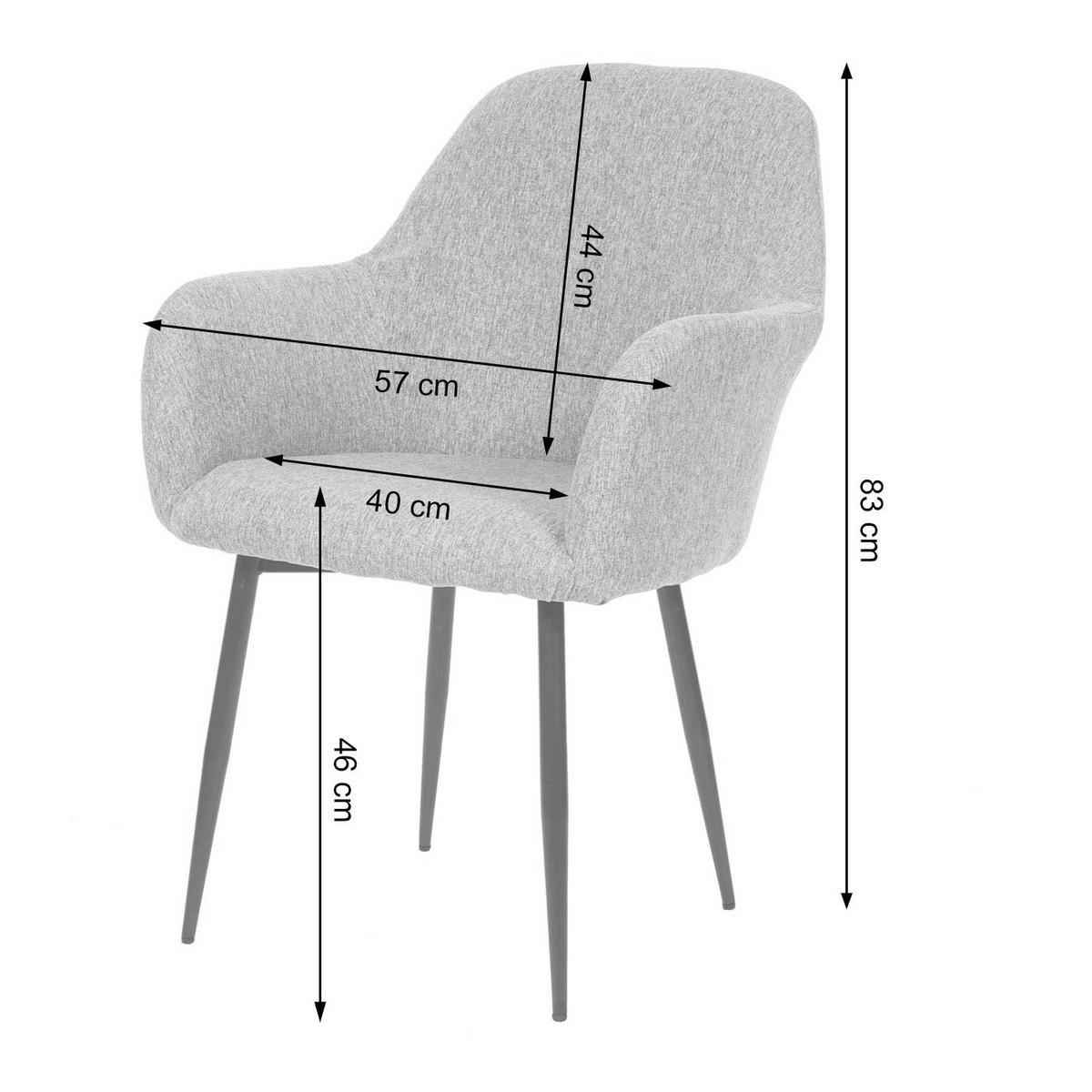 ESSZIMMERSTUHL Altrosa - Altrosa, Textil (57/83/57cm) - MCW