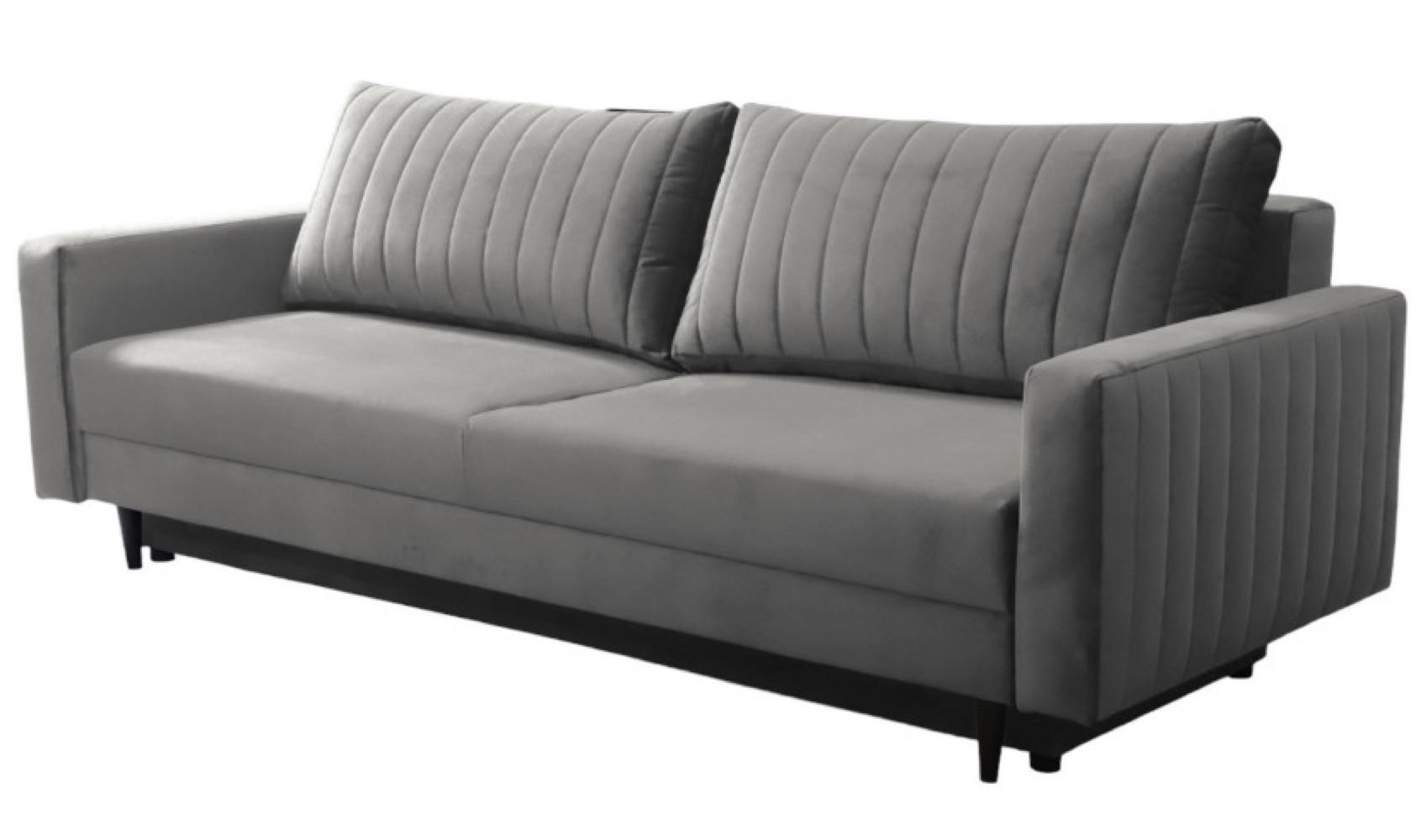 SOFA Grau PALMO Ausziehbar - Grau, Textil (220/86/94cm) - Sepro Meble
