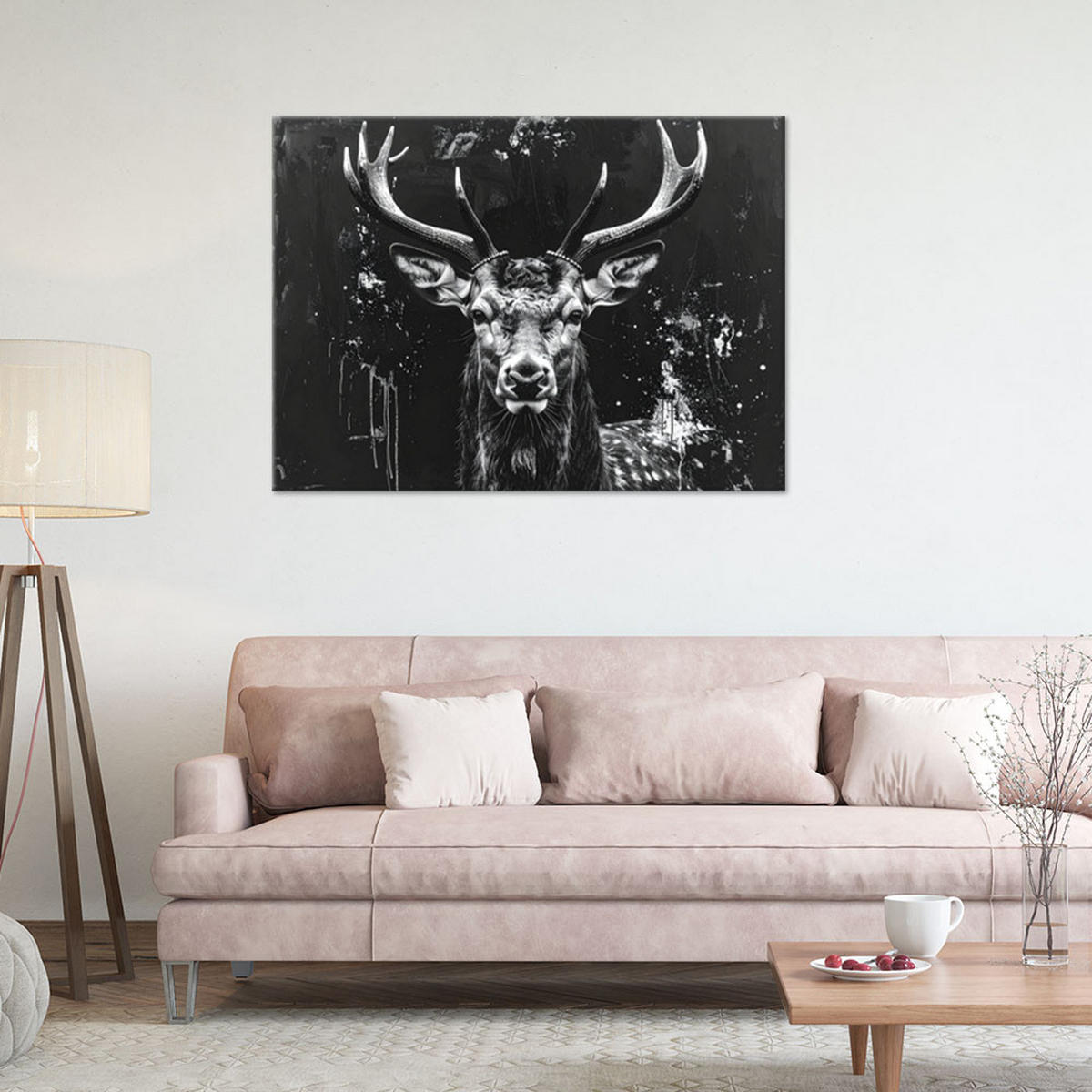 LEINWANDBILD Tiere 100x70cm - Schwarz, Textil (100/70cm) - Feeby