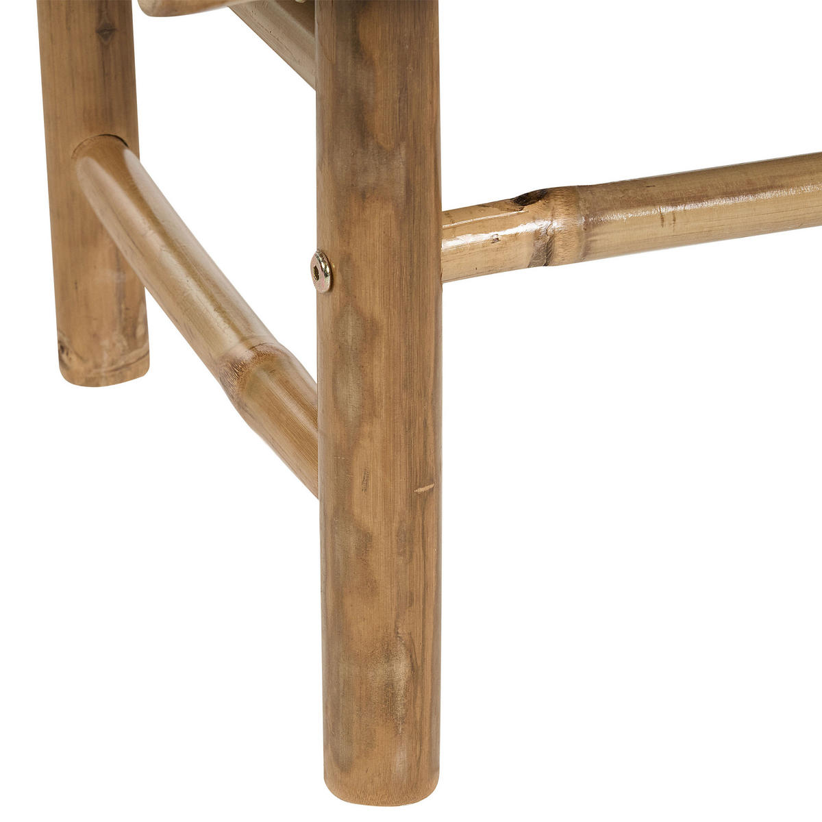 GARTEN Beistelltisch Bambusholz hellbraun 80/45 cm Todi - Hellbraun, Holz (45/80/32cm) - Beliani