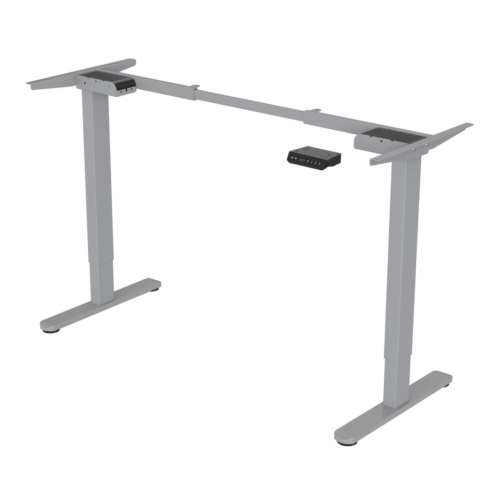 SCHREIBTISCHGESTELL Dobon Grau - Grau, Metall (58.5/140/120cm) - SVITA