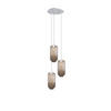 GALERIELEUCHTE Velo 3-flammig Klar Ø 18cm - Klar/Weiß, Glas (18/18/33cm) - s.luce