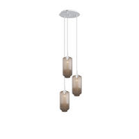 GALERIELEUCHTE Velo 3-flammig Klar Ø 18cm - Klar/Weiß, Glas (18/18/33cm) - s.luce