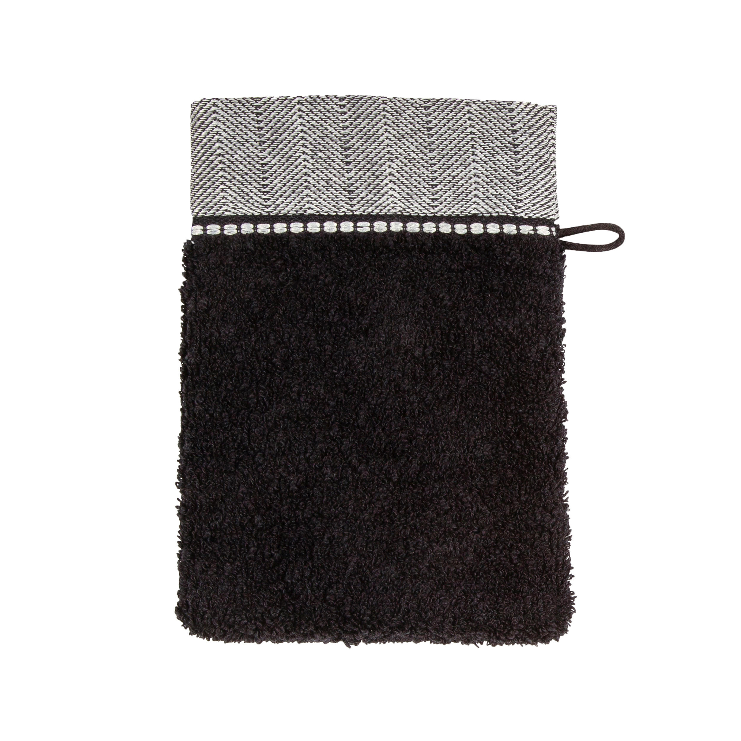 WASCHLAPPEN BROOKLYN UNI BLACK - 199 - Schwarz, Textil (20/15cm) - MÖVE