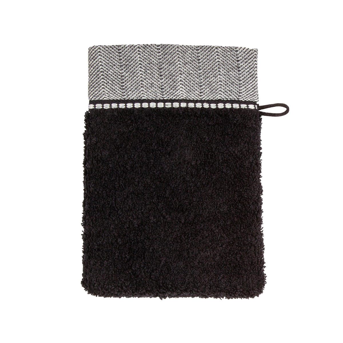 WASCHLAPPEN BROOKLYN UNI BLACK - 199 - Schwarz, Textil (20/15cm) - MÖVE