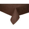 TISCHDECKE FarbTon Chenille-Haptik kaffee-braun 100/100 cm - Braun, Textil (100/100cm) - beties Heimtextil