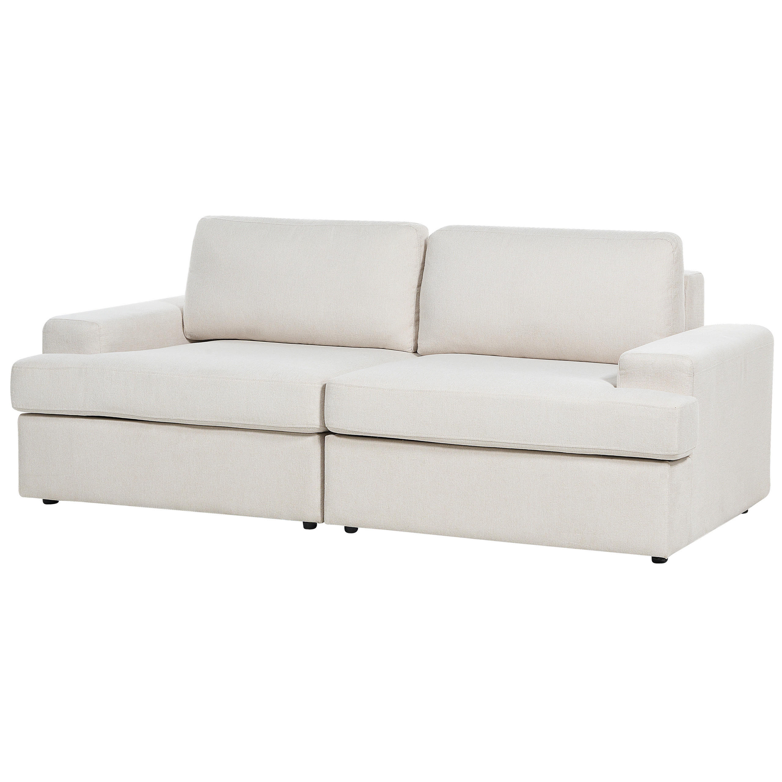 3-SITZER-SOFA hellbeige Alla - Beige, Textil (208/86/112cm) - Beliani