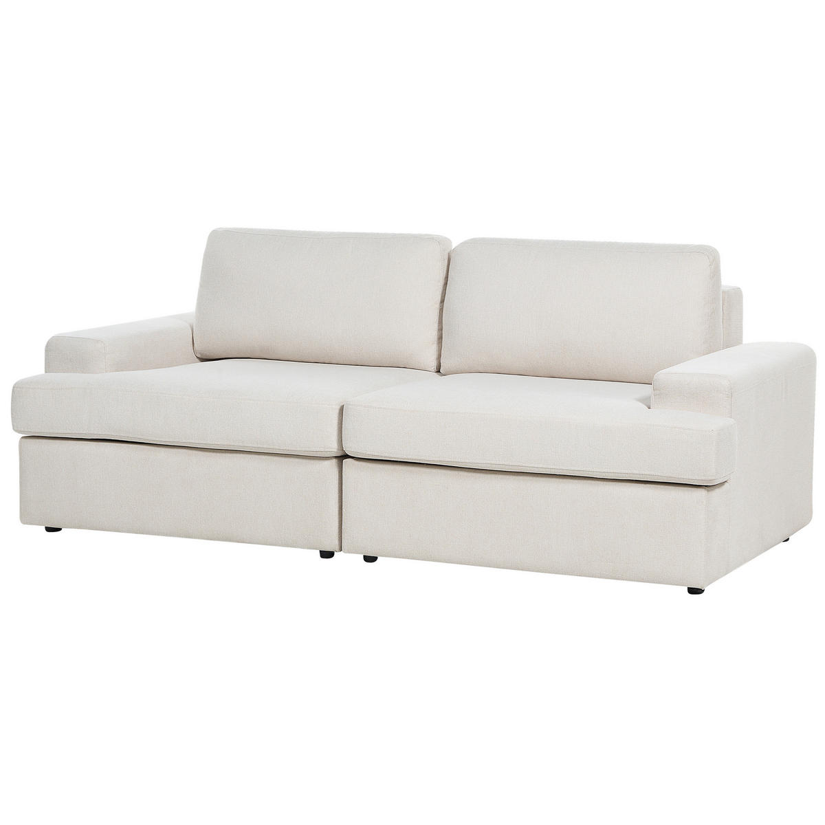 3-SITZER-SOFA hellbeige Alla - Beige, Textil (208/86/112cm) - Beliani