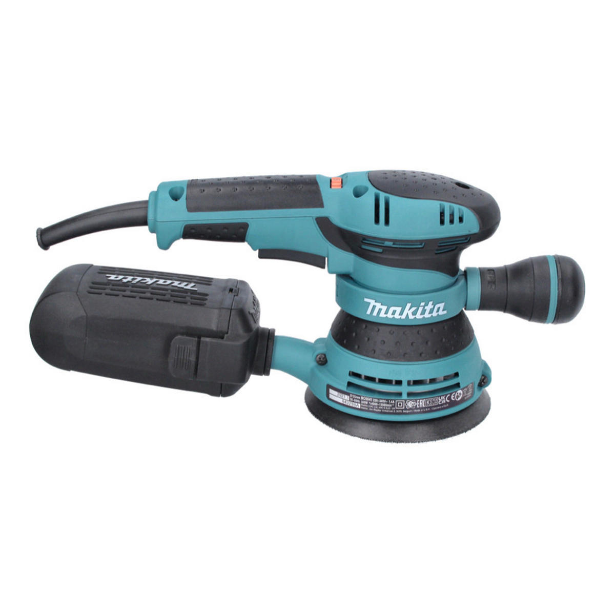 MAKITA BO 5041 J Exzenterschleifer / Schleifmaschine 300 W 125 mm + Makpac - Multicolor, Kunststoff (39/123/16cm) - Makita