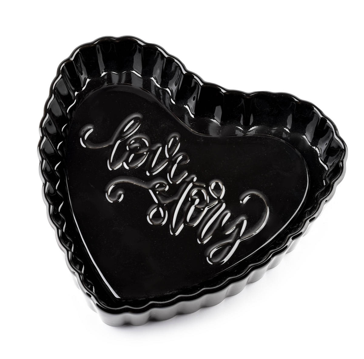 KUCHENFORMEN Modern Life Schwarz 20/19/4 cm Keramik - Schwarz, Keramik (19/4/20cm) - Mondex