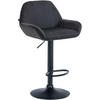 BARHOCKER Samt schwarz - Schwarz, Textil/Metall (51/89/52cm) - CLP