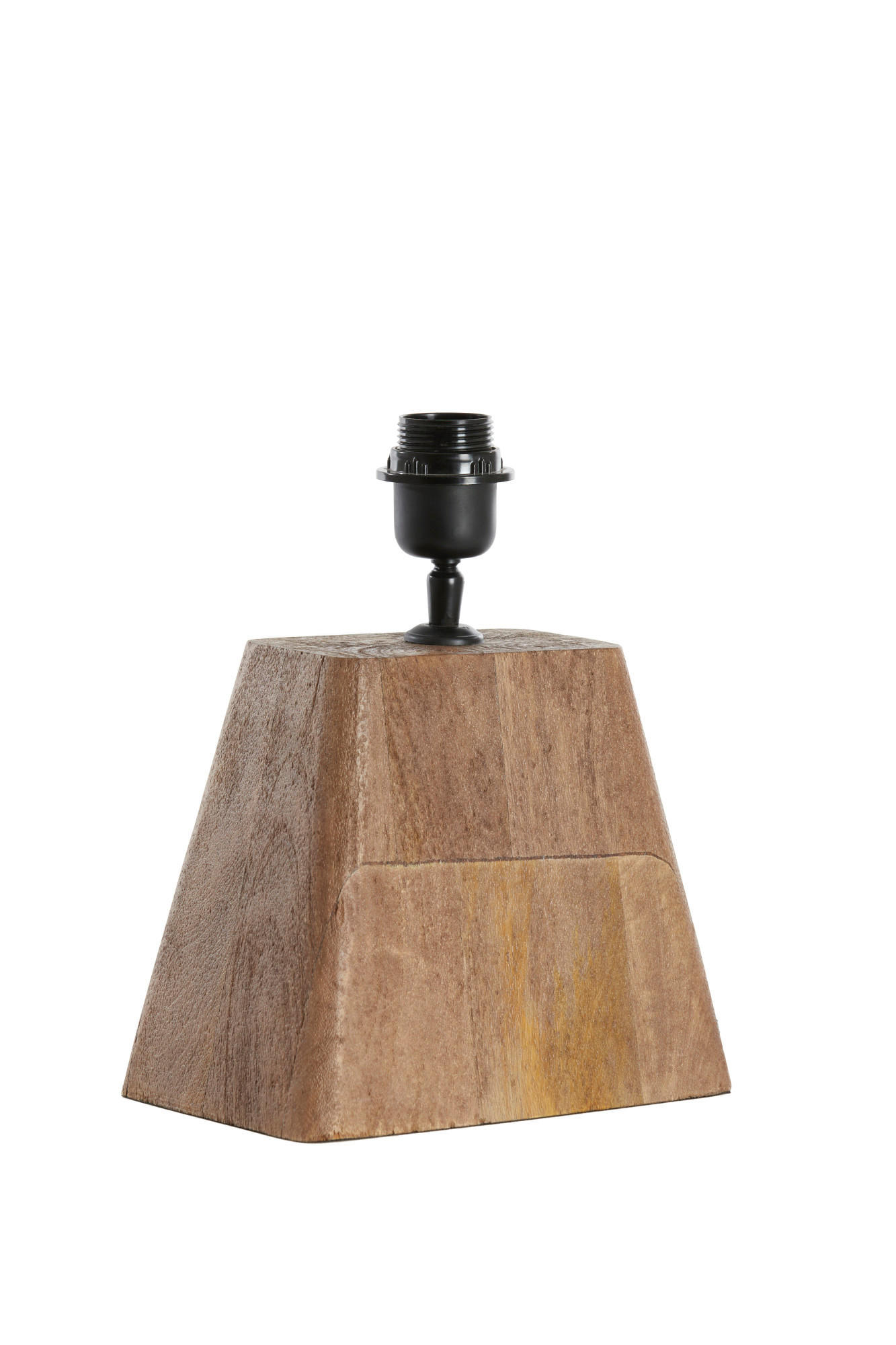 LAMPENFUSS Kardan Braun 22/15/19 cm - Braun, Holz (22/15/19cm) - Light & Living