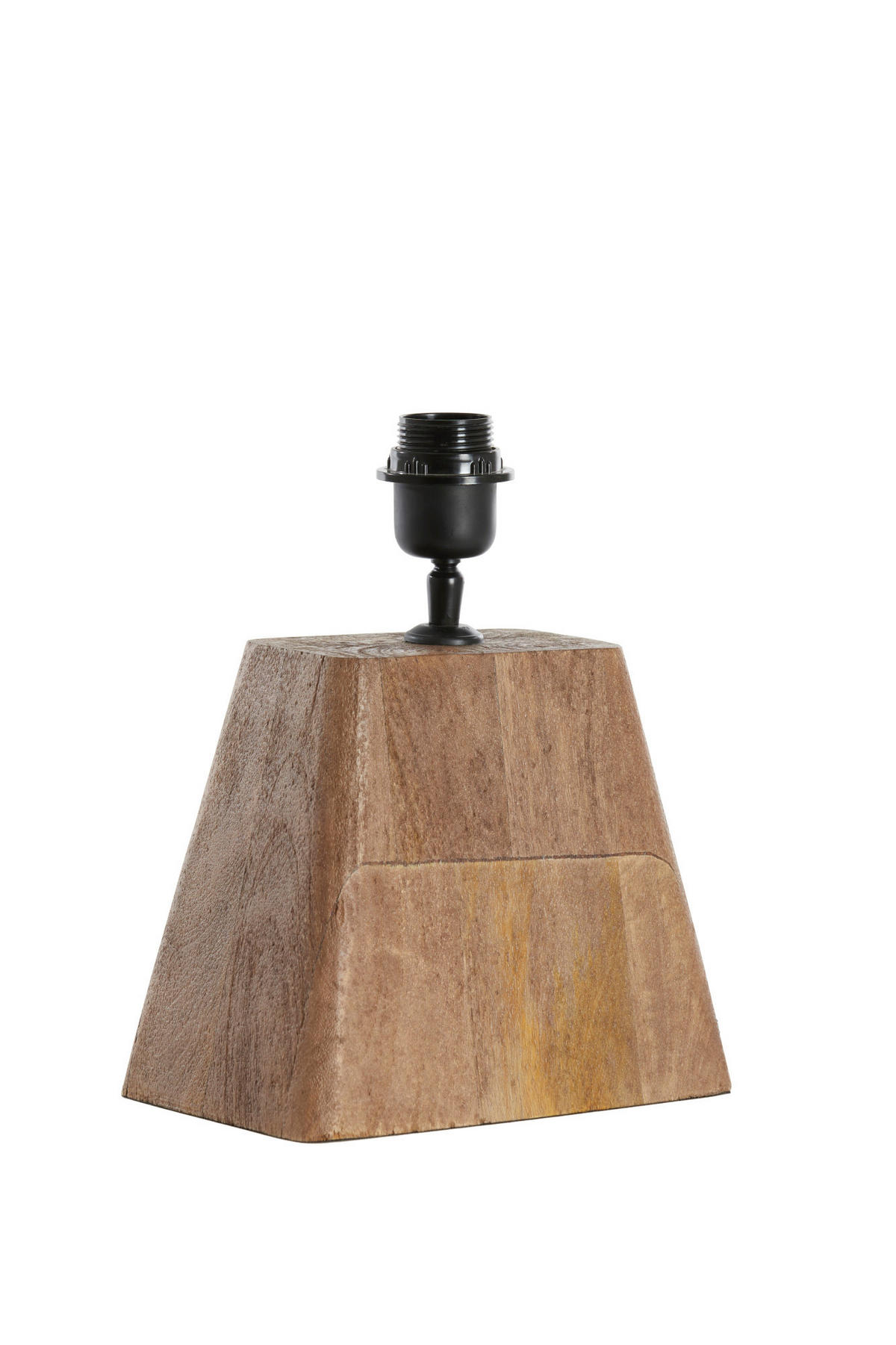 LAMPENFUSS Kardan Braun 22/15/19 cm - Braun, Holz (22/15/19cm) - Light & Living