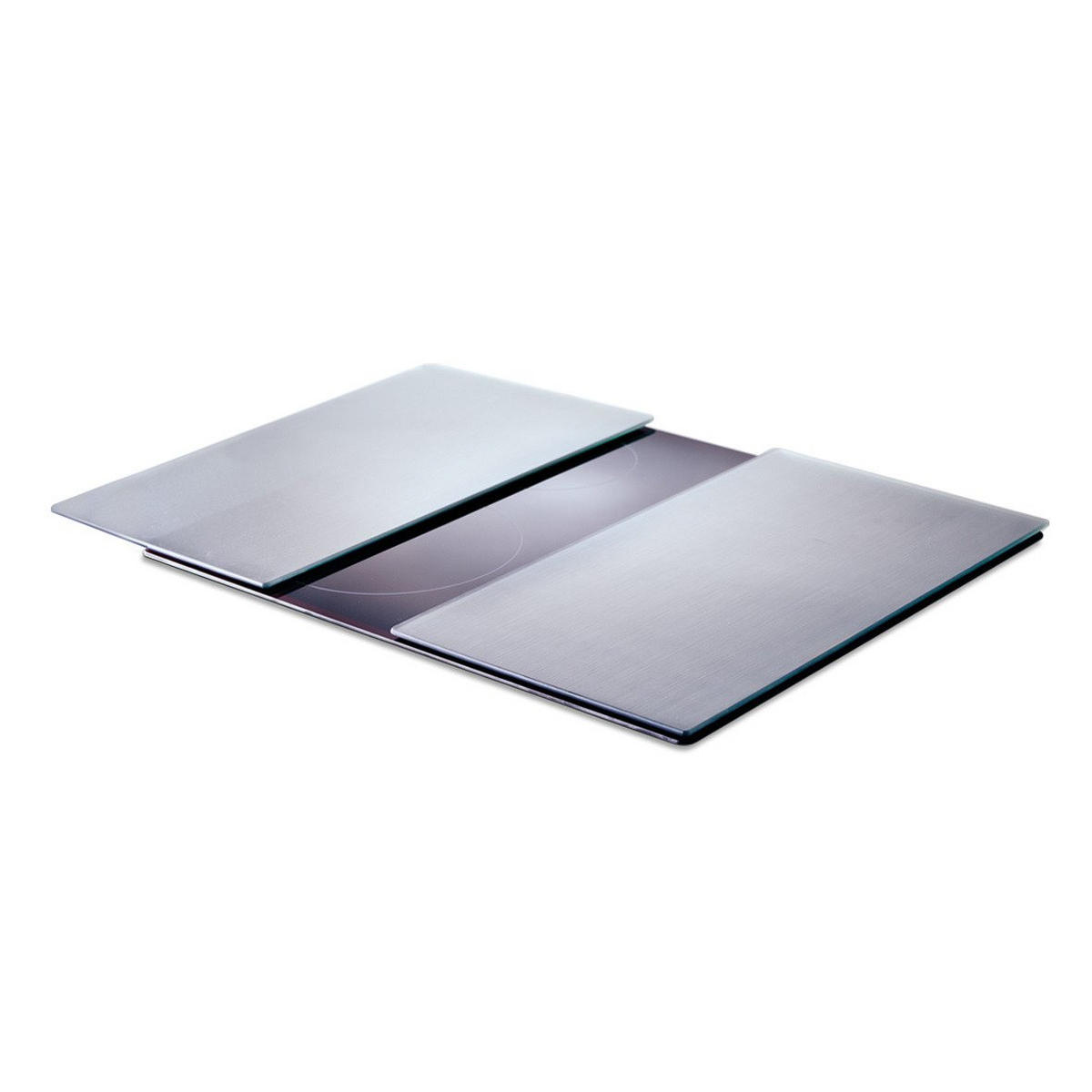 GLASPLATTE für Herd - 2 Stück Metall 52/30/0,5 cm - Transparent, Glas (30/0.5/52cm) - ZELLER
