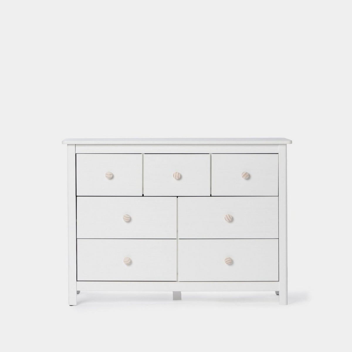 KOMMODE MIT SCHUBLADEN Eloise Weiß 110 cm x 80 cm - Weiß, Holz (110/80/40cm)