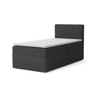 BOXBETT DON 90/200 Anthrazit H4 Öffnung rechts - Anthrazit, Holz/Holzwerkstoff (90/200cm) - Deine Möbel 24