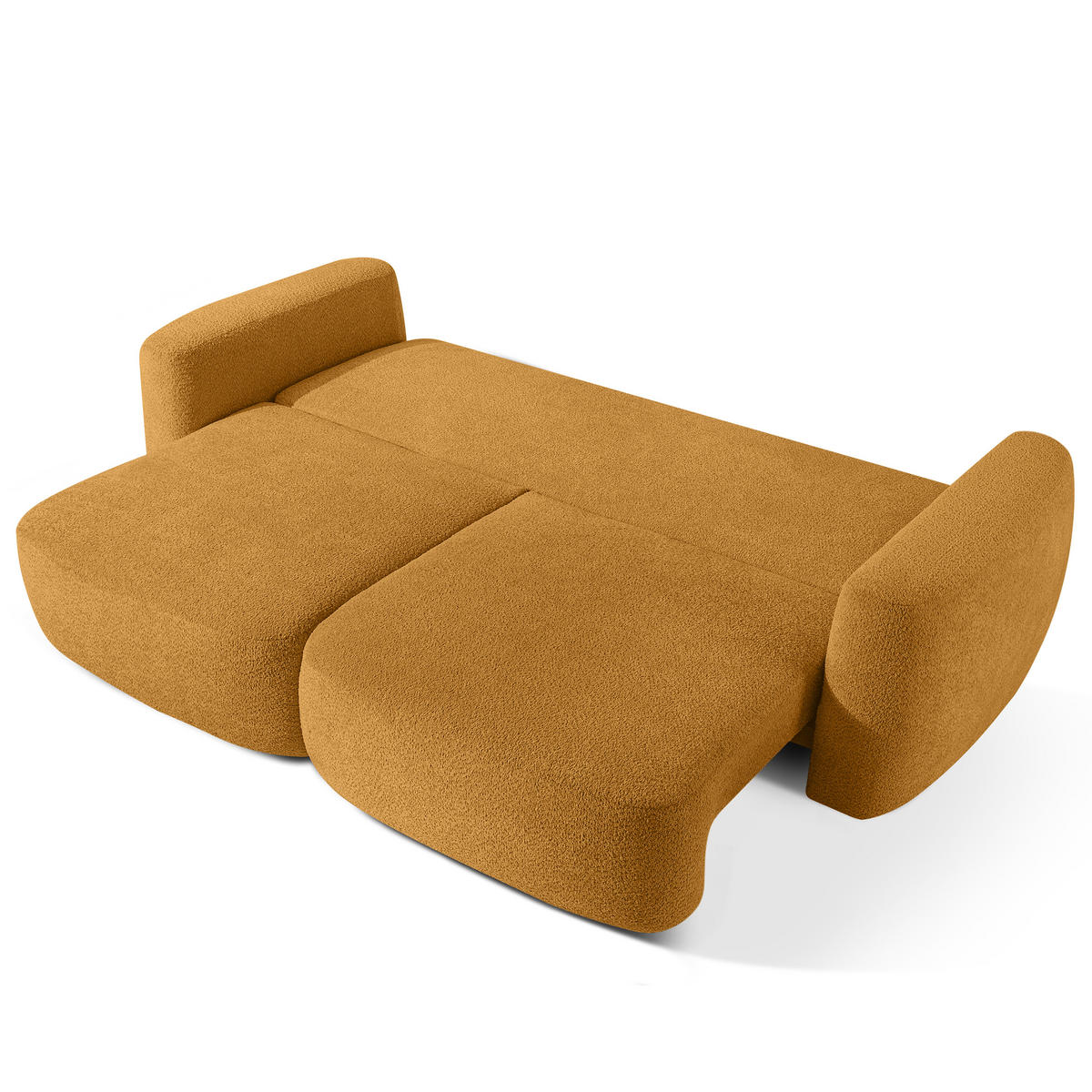 SITZGARNITUR ELOSA - Honig, Holz/Textil (245/85/115cm) - KONSIMO®