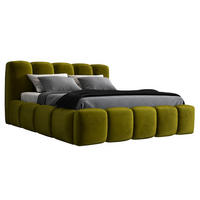 POLSTERBETT SONIC mit Matratze H2 120x200 Olivgrün - Olivgrün, Textil (120/200cm) - A&J MöbelLand