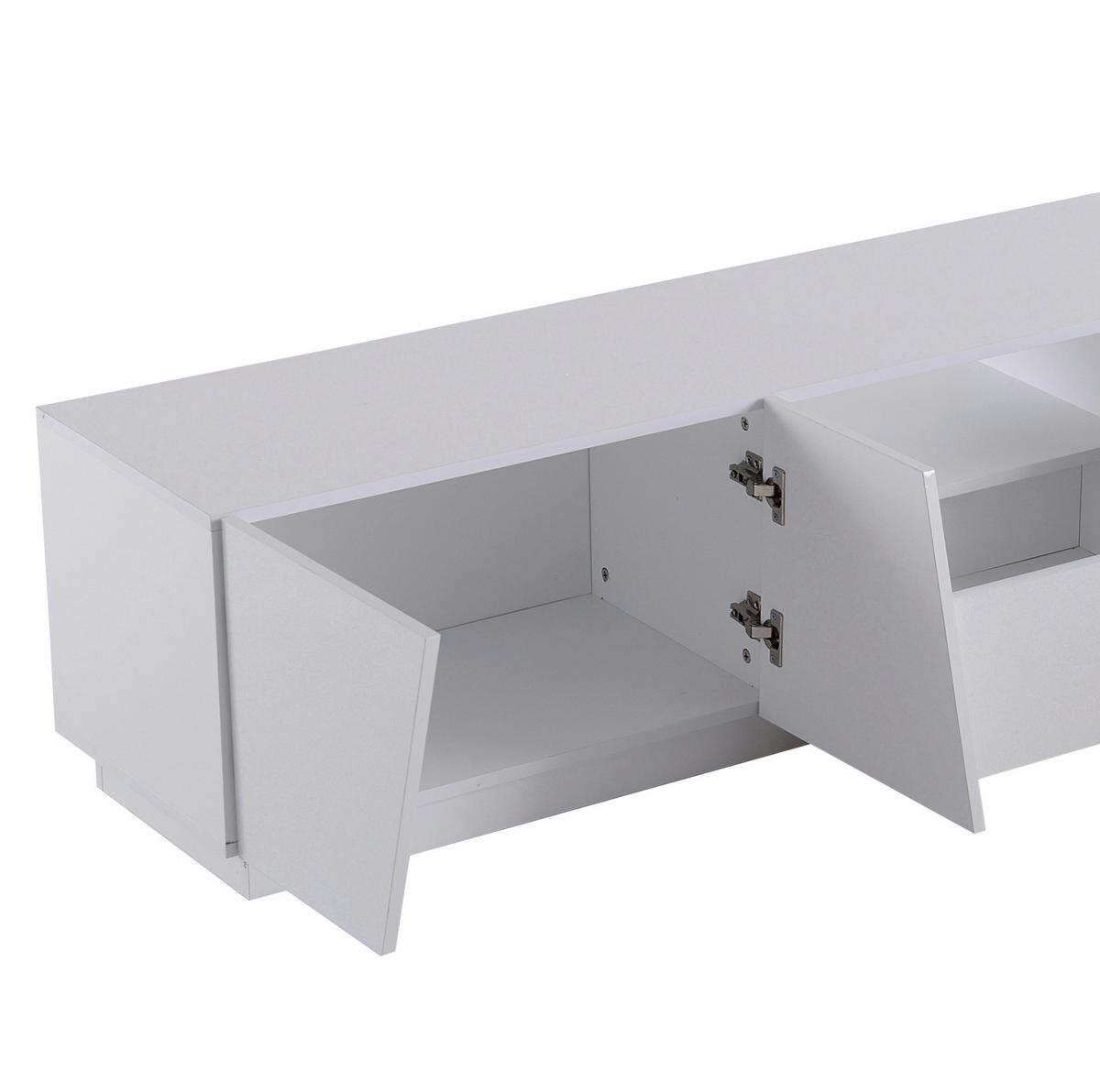 TV-ELEMENT mit 4 Türen 170 cm MDF Weiß - Weiß, Holzwerkstoff (37/42/170cm) - Beauniv