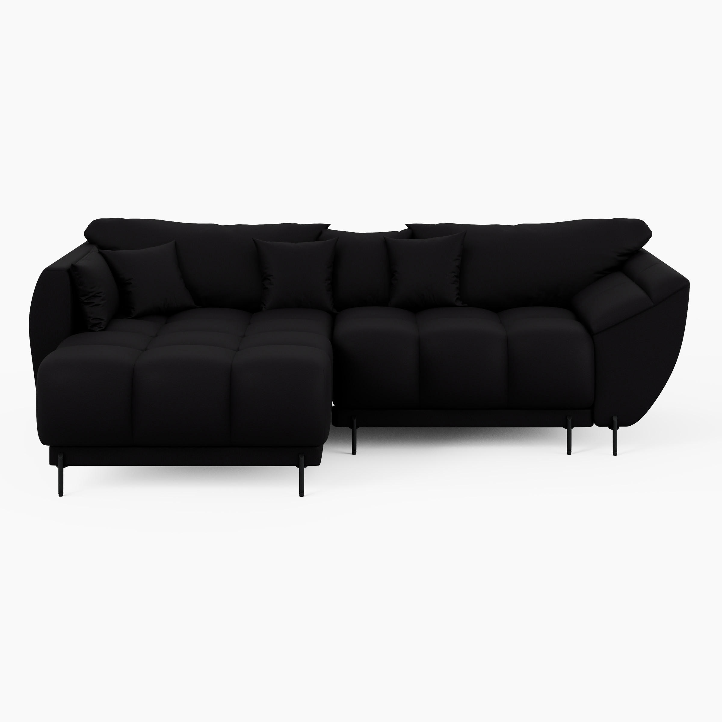 Barchello Ecksofa Schwarz 285x180 cm