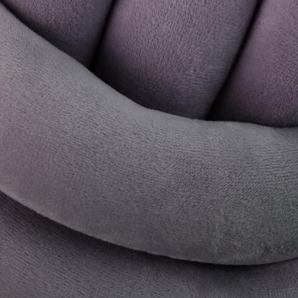 KNOTENKISSEN - Anthrazit, Textil (25/25cm) - Relaxdays