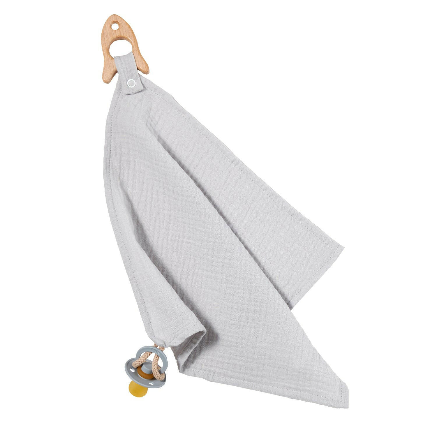KUSCHELTUCH Musselin Rakete Grau - Grau, Textil (30/1/30cm) - nordic coast company