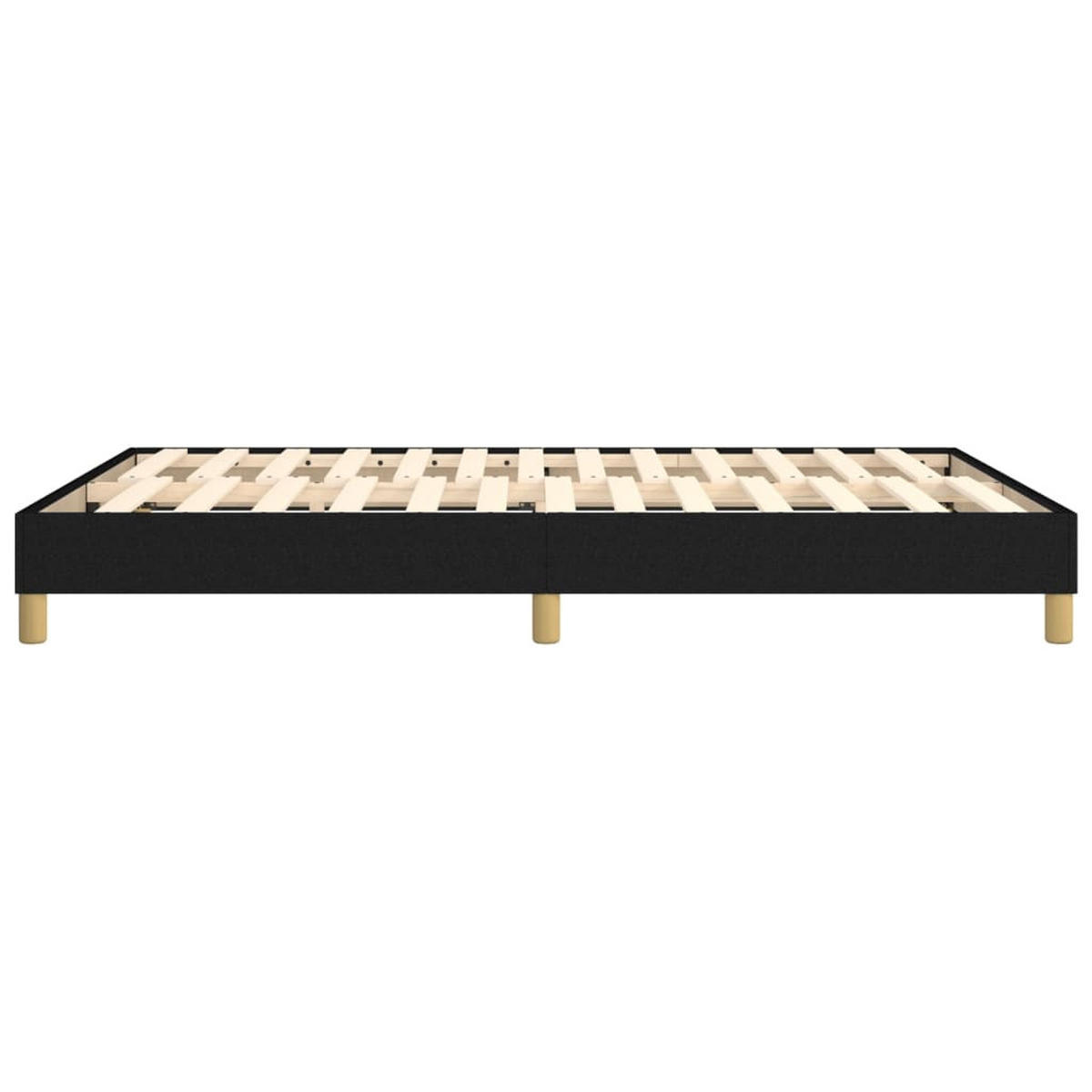 BOXSPRINGBETTGESTELL Schwarz 140/200 Cm Stoff - Schwarz, Textil (140/200cm) - vidaXL