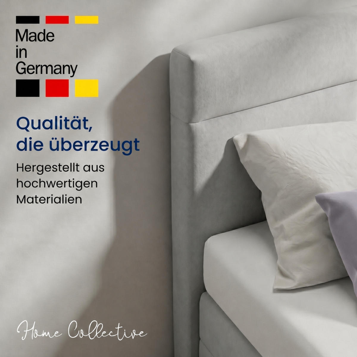 BOXBETT H3 Matratze 160x200 cm Grau - Grau, Textil (160/200cm) - Home Collective