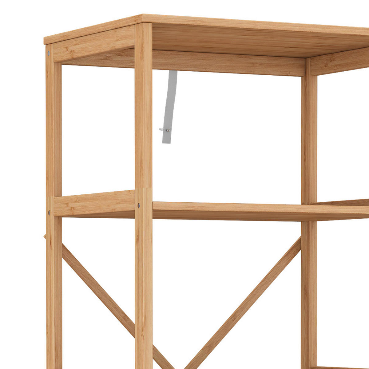 BÜCHERREGAL Novaro Bambus 48.3 x 144 cm mit 5 Fächern - Grün, Holzwerkstoff (48.3/114/35.5cm) - Vicco