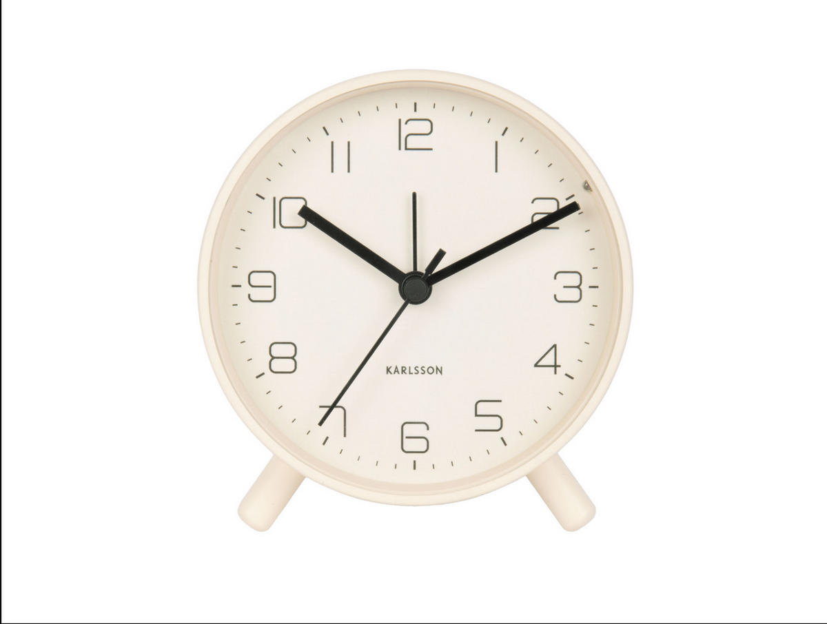 WECKER Lofty - Weiß - 11/12 cm - Weiß, Metall (11/12/11cm) - Karlsson