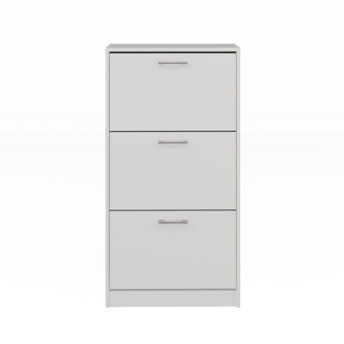 DULAP PENTRU ÎNCĂLȚĂMINTE Alb 60/116/28 - alb, compozit lemnos (60/116/28cm) - RAUMHIRSCH FURNITURE