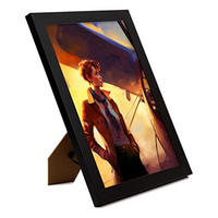 POSTER Amelia Earhart In Voller Farbe Fotostil. A4 Schwarzer Rahmen - Schwarz, Papier (29.7/5/21cm) - Nacnic