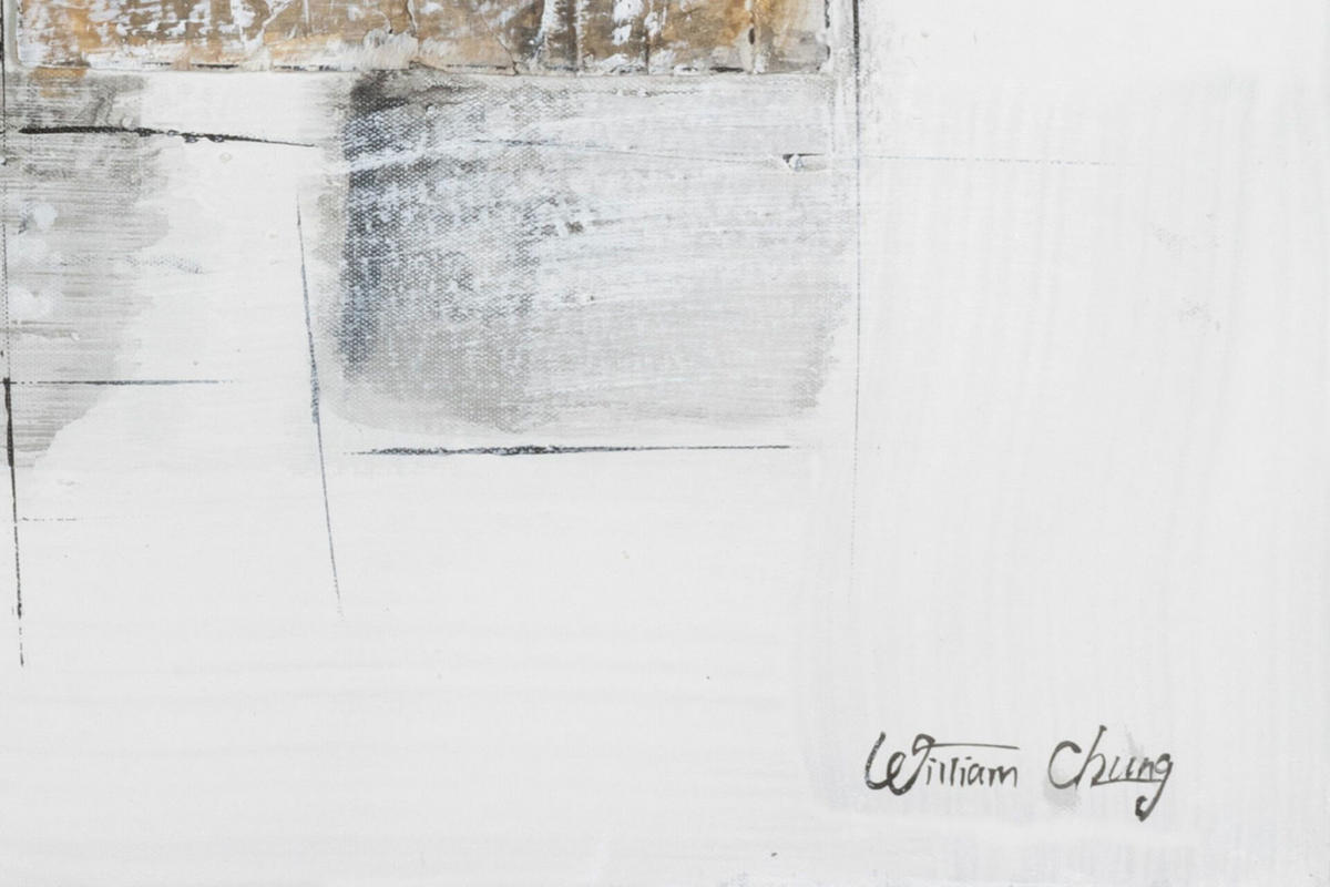 ACRYLBILD HANDGEMALT 120/60 cm - Grau, Holz/Textil (2/60cm) - KUNSTLOFT