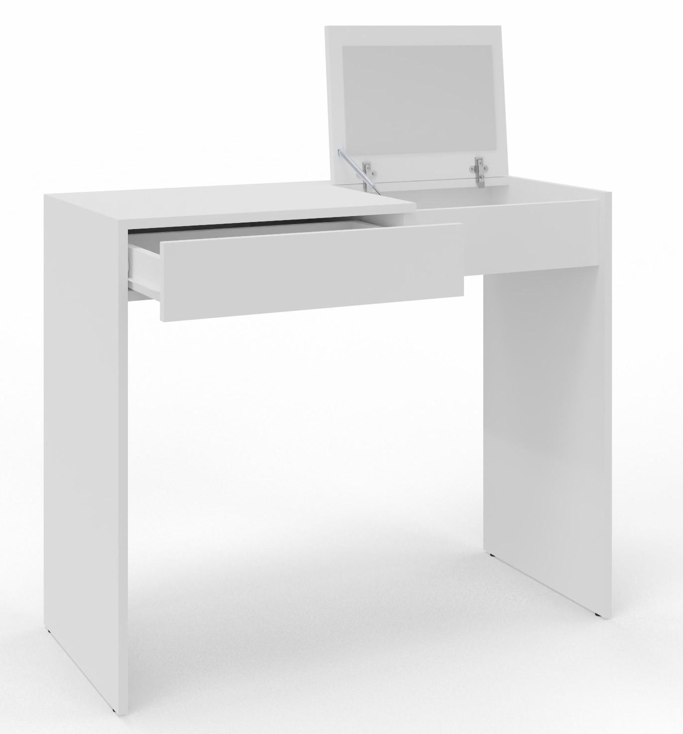 SCHMINKTISCH Opera Weiß 96/40/78 cm - Weiß, Holzwerkstoff (96/78/40cm) - Matkam Möbel