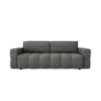 SCHLAFSOFA GERADE Rastergewebe Anthrazitgrau 247 CENTIMETERScm - Dunkelgrau/Anthrazit, Textil (247/90/102cm) - Sia Home