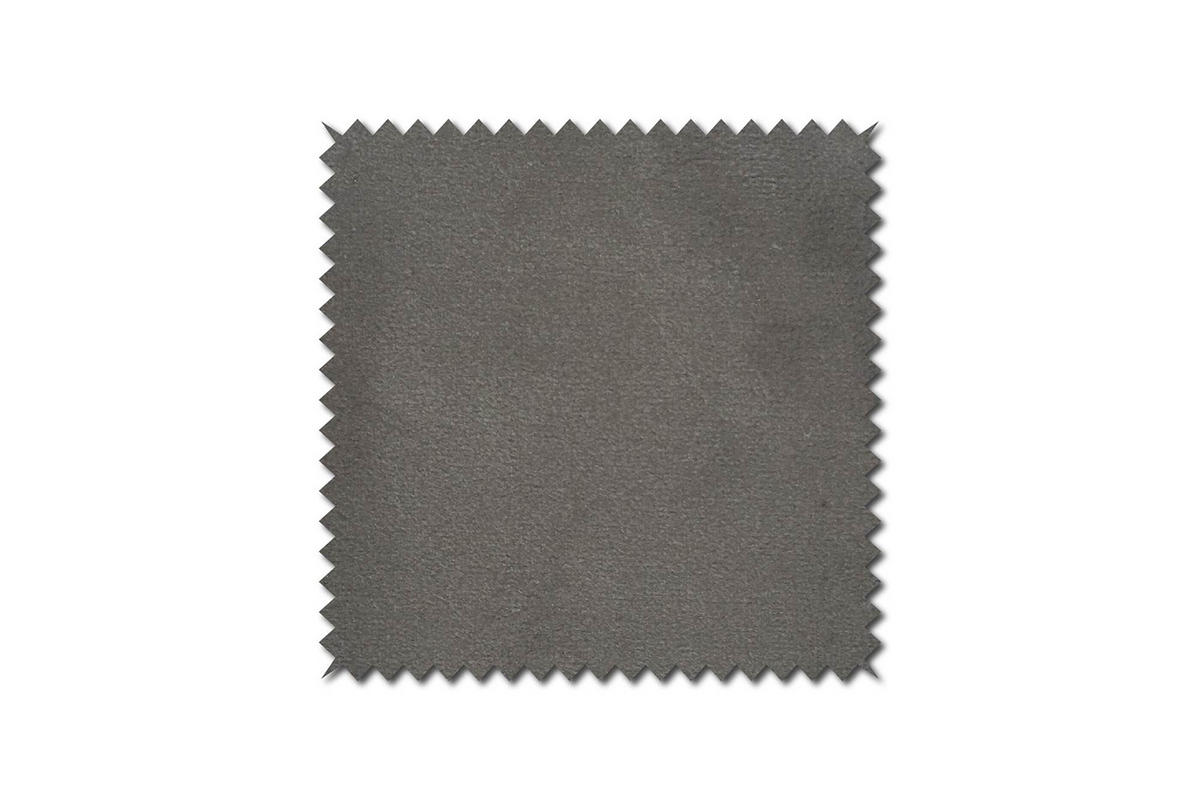 HOCKER LOTTE Silber Velvet - Silberfarben, Textil/Metall (57/44/52cm) - KAWOLA