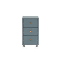 ROLLCONTAINER Jaguar 59,7x32,6x39 cm 3 Schubladen Blau - Blau, Holz (32.6/59.7/39cm) - PROREGAL