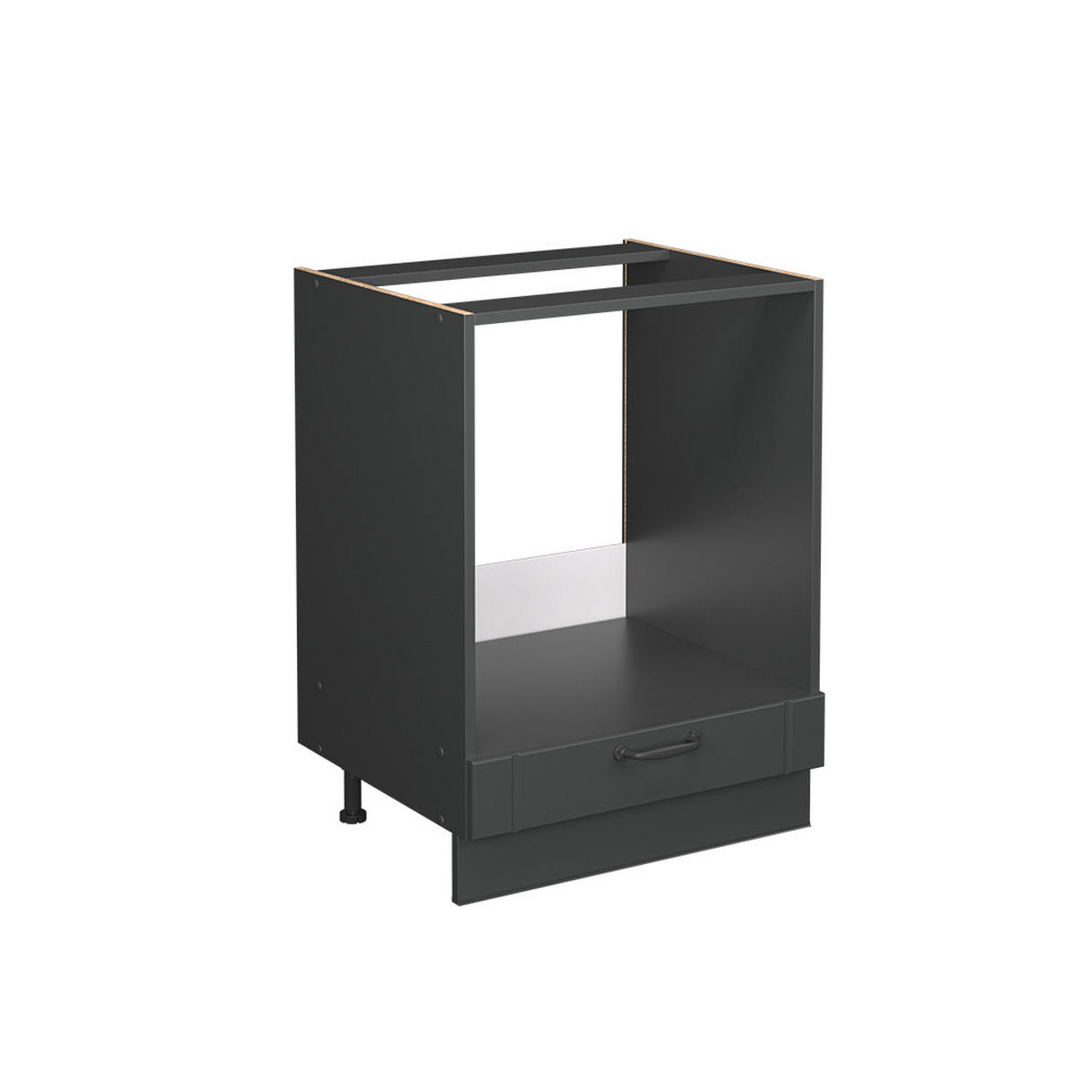 SKŘÍŇKA NA VESTAVĚNOU TROUBU Fame-Line Tmavě šedá - tmavě šedá/antracitová, kompozitní dřevo (60/82/60cm) - Vicco