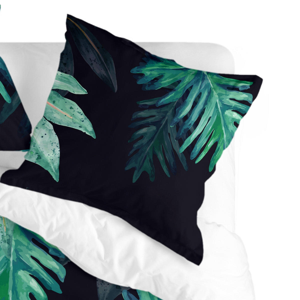 KISSENBEZUG ebony 50x75 cm (x2) mehrfarbig - Multicolor, Textil (50/75cm) - Happy Friday
