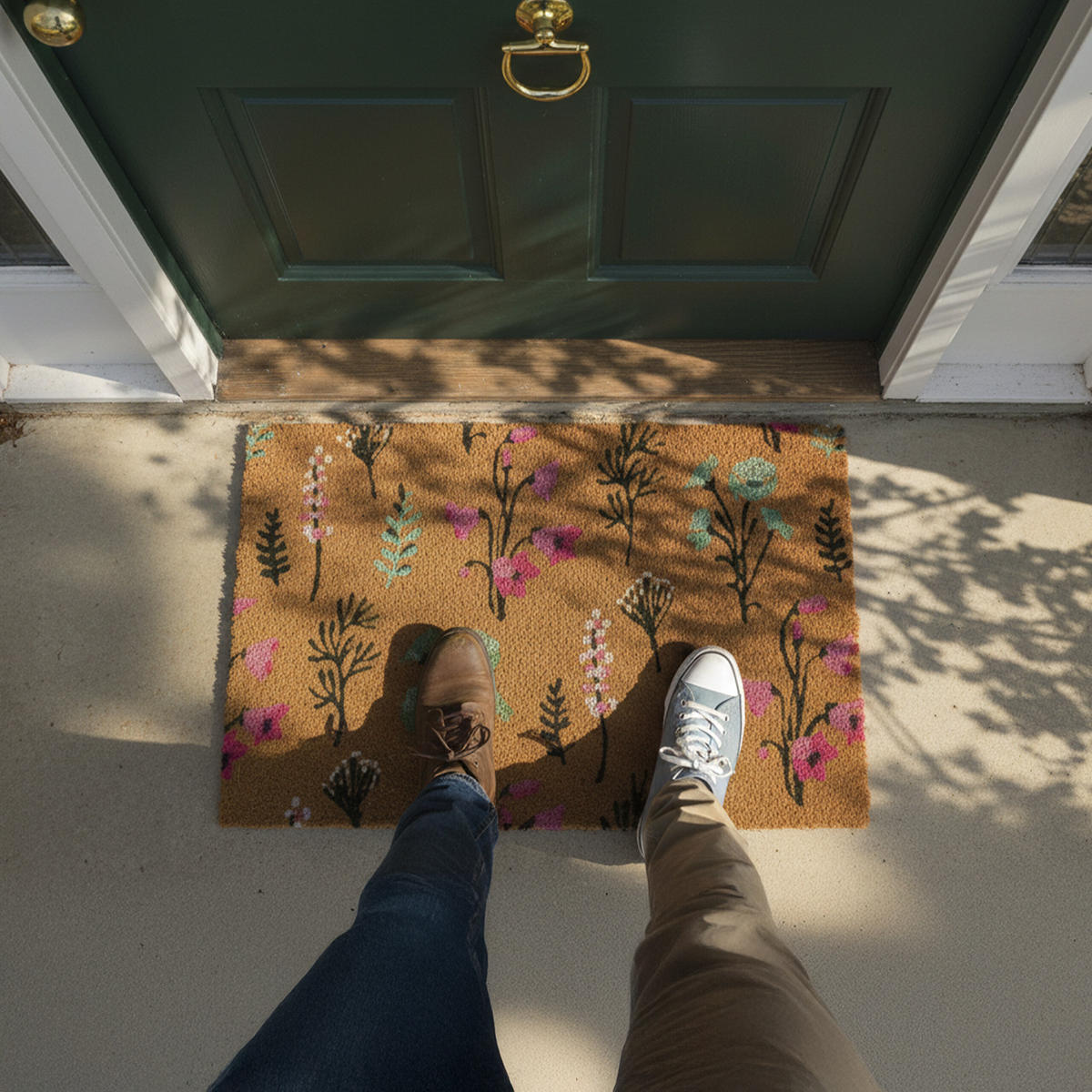 ROHOŽ - viacfarebná, textil/plast (60/40cm) - Relaxdays