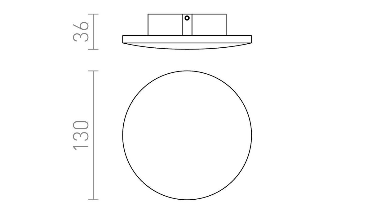 AUSSENLEUCHTE ATLANTA 13 Weiß 6 W IP54 - Weiß, Metall (135/135/43cm) - Rendl